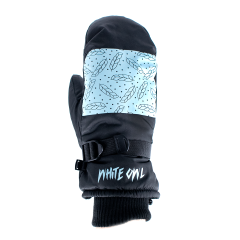 Варежки зимние White Owl Pro mitt WMNS,  черный c голубым